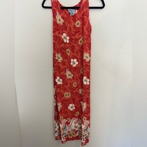Jane Ashley Red and White Floral Maxi Skirt